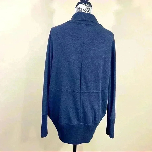 Davina Charcoal Open Front Cardigan Shrug Sweater - Picture 7 of 11